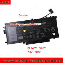 Genuine 7.6V 60Wh K5XWW 725KY Laptop Battery for Dell  LATITUDE 5289 7390 6CYH6 N003L7390-C-D1606FTCN 2024 - buy cheap