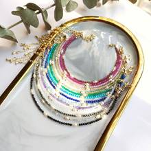 Pulsera de perlas de agua dulce con piedras semipreciosas multicolores para regalo de Lii Ji 2024 - compra barato