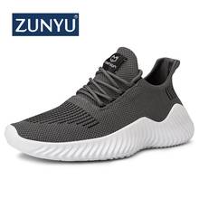 Zapatos informales cómodos para hombre, zapatillas ligeras transpirables, color negro, gris y blanco, talla grande 39-47, novedad 2024 - compra barato