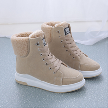 2021 women's new Martin boots Femmes Bottes women's plus velvet warm short-tube women's boots casual snow boots cotton shoes 2024 - buy cheap