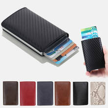 Men Credit Card Holders Business ID Card Case Fashion Automatic RFID Card Holder Aluminium Bank Card Wallets Storage Box 2024 - buy cheap