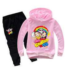 Children Clothes Set Cartoon Me Contro Te Print Hoodies Baby Boy Girl Long Sleeve T-shirt Sweatshirt+Pants 2pcs Outfit Kids Suit 2024 - buy cheap