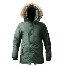 Jaqueta masculina de inverno n3b, casaco militar com capuz de pele, quente, casaco longo canadá, bomber tática, casaco corta-vento coreano 2024 - compre barato