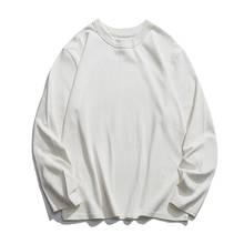 Camiseta de hombre Sping Otoño de manga larga de cuello redondo Vintage camiseta básico de moda Casual de algodón camisetas para hombre 2024 - compra barato
