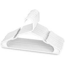 SHGO-perchas de plástico blancas, perchas de plástico perfectas para uso estándar diario, perchas de ropa (blanco, paquete de 20) 2024 - compra barato