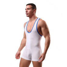 Sexy Mens Bodysuit  Bodywear Shapers Underwear Sleep Wear Mens Leotard F2001 2024 - buy cheap