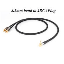 HiFi cable audio RCA cable Audio signal wire plug 3.5mm aux plug convert two RCA plug 2024 - buy cheap