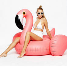 Flotador inflable de flamenco para piscina de adultos y niños, anillo de natación gigante de oro rosa, juguetes de colchón de agua, boia de piscina 2024 - compra barato