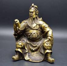 Copper Statue Brass books, Guan emperor, Emperor Wu, God of wealth Home desk jewelry gift 2024 - buy cheap