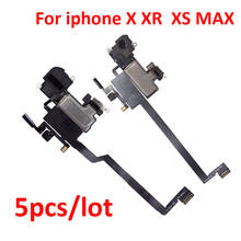 5pcs/lot Brand Earpiece With Sensor Flex Cable Repair Parts For iPhone X XR XS MAX Ear Speaker Replacement Parts 2024 - buy cheap