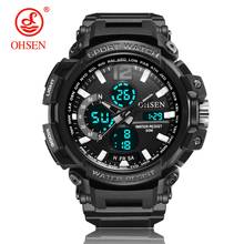 OHSEN Brand Fashion Digital Swim Sport Watch Mens Quartz Wristwatch Alarm Dual Time Display LED Military Watch Men Male Relogios 2024 - buy cheap