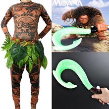 Kid Adult Moana Cos Maui Cosplay Costumes Tattoo Top Pants Leaves Belt Vocal Shiny Hook Halloween Carnival Disguisement Buy Cheap In An Online Store With Delivery Price Comparison Specifications Photos And