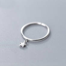 MloveAcc-Anillo de Plata de Ley 925 con forma de estrella, colgante redondo, geométrico, minimalista, para mujeres 2024 - compra barato