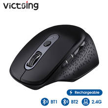 VicTsing PC253 Wireless Bluetooth Mouse Multi-mode Rechargeable Mouse DPI Adjustable USB With Thumb Scroll Wheel For PC Notebook 2024 - buy cheap