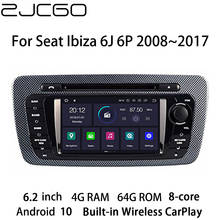 Reproductor Multimedia con GPS para coche, Radio estéreo con navegación, DVD, pantalla Android, para Volkswagen, Seat Ibiza 6J, 6P, 2008 ~ 2017 2024 - compra barato