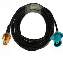 Conector RF macho para antena GPS, Cable Coaxial de 50ohm, 2m, 3m, 5m, 10m, SMA hembra a Fakra Z 2024 - compra barato