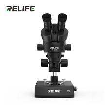 2021 NEW ARRIVAL RELIFE RL-M3T-2L 7X-45X Trinocular HD Stereo Microscope with light source Video Digital Microscope with stand 2024 - buy cheap