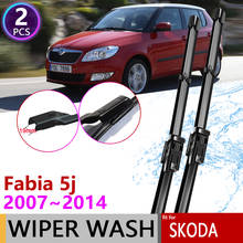 Car Wiper Blades for Skoda Fabia 2 5j 2007~2014 Front Windscreen Brushes Car Accessories Stickers 2008 2009 2010 2011 2012 2013 2024 - buy cheap