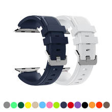 NEW sport strap for apple watch band 4 5 44mm 40mm 42mm 38mm correa silicone bracelet watchband for iwatch series 5/4/3/2/1 belt 2024 - buy cheap