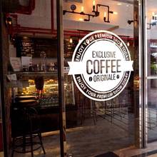Эксклюзивный кофе-магазин оригинальный лучший кофейный знак кружка логотип Кафе Декор высшее качество настенная чашка Наклейка виниловая 2024 - купить недорого