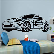Papel de parede de carro esportivo, faça você mesmo, para sala de estar, quarto, adesivo, decoração de crianças, murais removíveis, papéis de parede 2024 - compre barato