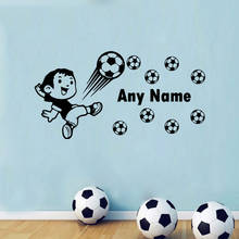 Football Custom Name Vinyl Wallpaper Kids Room Decorative For Living Room School Decoration Wall Stickers Waterproof 2024 - buy cheap