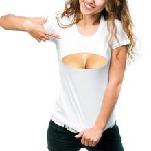 Camiseta de manga corta para mujer, remera con estampado divertido en 3d para discoteca 2024 - compra barato