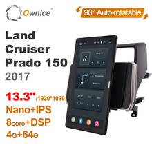 Ownice-Radio con GPS para coche, Radio con Android 13,3, 1920 pulgadas, 1080x10,0, 1 Din, para Toyota Land Cruiser Prado 150 2017, Audio automático giratorio 2024 - compra barato