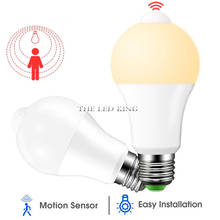 PIR Motion Sensor Lamp E27 Led Bulb 220V 110V 9W 12W 18W B22 Led Light Auto Smart Infrared Body Lamp With Motion Sensor Lights 2024 - buy cheap