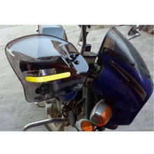 1 par de visor universal de plástico para farol de motocicleta, retrô, cafe racer, instrumento para pára-brisa, adequado para atv, dirt bike, universal 2024 - compre barato
