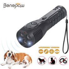 Benepaw Rechargeable Ultrasonic Dog Repellent LED Flashlight Handheld Anti Barking Device Safe Pet Training Aid Good Behavior 2024 - buy cheap