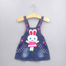 DIIMUU Baby Girls Denim Dress Kids Sleeveless Casual Overalls Summer Girls Clothes 1-3 Years Child Dress Suspender Dresses 2024 - buy cheap