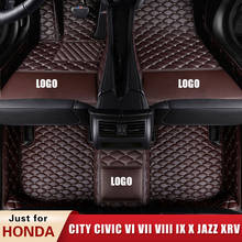 Alfombrillas de coche personalizadas, City para Honda Civic VI VII VIII IX X JAZZ XRV Saloon A Trois Volumes Sedan Tourer Hatchback Coupe Estate 2024 - compra barato