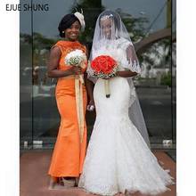 EJUE SHUNG Vintage Lace Mermaid Wedding Dresses Jewel Neck Cap Sleeves South African Appliques Bridal Gowns Vestido De Novia 2024 - buy cheap