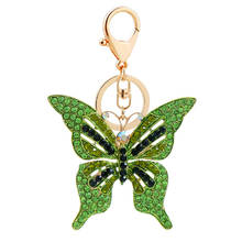 LLavero de moda con diamantes de imitación, llavero con forma de mariposa, A204 2024 - compra barato