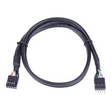 Cable de extensión USB 2,0, 9 pines macho a 9 pines hembra, de 9 pines multiplicador M/F, 50cm/19,68'' 2024 - compra barato