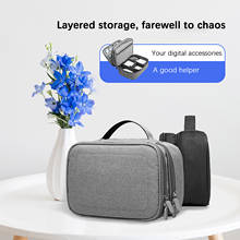 Storage Bag Portable Digital Accessories Storage Canvas Bag Mouse Data Cable Mobile Power Protection Travel Case In Stock 2024 - buy cheap