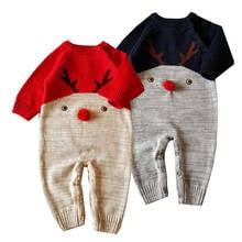 romper baby new born baby clothes jumpsuit baby newborn baby outfit christmas deer romper winter overalls for baby  with hat 2024 - buy cheap