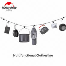 Naturehike-cuerda colgante antideslizante para exteriores, accesorio multiusos para acampar, toldo de línea de ropa, 4,3 M 2024 - compra barato