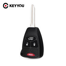 KEYYOU 4 Button Remote Key Case Shell For Jeep Chrysler Liberty Pacifica Sebring Aspen 300 Town PT Cruiser D-odge Magnum Charger 2024 - buy cheap