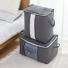 Bolsa de armazenamento de tecido-não-tecido, roupas para casa, colcha, cobertor, organizador de viagem, à prova de amortecimento de bagagem 2024 - compre barato