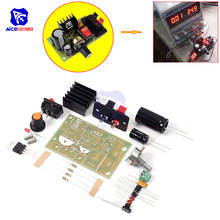 Módulo de fuente de alimentación LM317, regulador de tensión, interruptor de fusible reajustable, condensador electrolítico, Kit DIY 2024 - compra barato