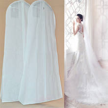 Extra Large Wedding Gown Prom Dress Cover Protection Bags Full Zipper Dust Cover Bridal Gown Garment Bag with Clear Pocket 2024 - buy cheap