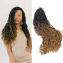 Crochet Braid Hair Passion Twist 18"&28" Ombre Synthetic Braiding hair  Curly Locks Crochet Dreadlocks hair Extensions 2024 - buy cheap