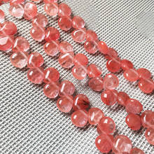 Natural Stone Water Drop Shape Loose Beads Watermelon Red Stone Semi Finished String Bead for Jewelry Making DIY Bracelet Neckla 2024 - buy cheap