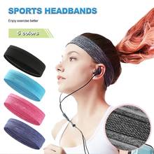 Headband Sport Unisex Sweatband Sports Sweat Headband Runnning Basketball Gym Exercise Yoga Hair Band Elastic Head Band 2024 - buy cheap