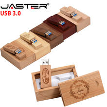 JASTER USB 3.0 wooden memory stick + box usb flash drive 4GB 16GB 32GB 64GB pendrive U disk (free custom logo) Halloween gift 2024 - buy cheap