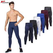 Calça de corrida masculina, calça justa esportiva skinny para academia e ciclismo 2024 - compre barato