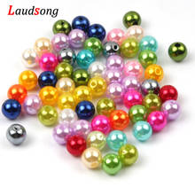 6/8/10MM ABS Imitation Pearl Beads Round Plastic Acrylic Spacer Bead For DIY Jewelry Making Headwear Necklace Findings 2024 - buy cheap