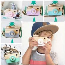 Mini bonito presentes de aniversário brinquedos câmeras câmera de madeira brinquedos seguro brinquedo natural para o bebê crianças moda roupas acessórios brinquedos 2024 - compre barato
